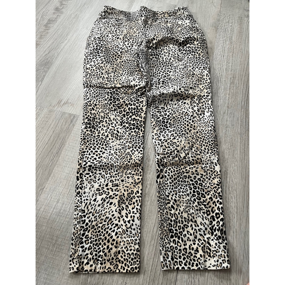 Chico’s so slimming animal print ankle pants size 4 - Picture 2 of 10